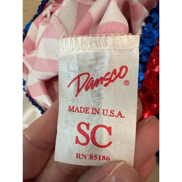 Toddler Girl Dansco U.S.A. Sequin Baseball Dance Outfit, size 3T - Picture 3 of 16